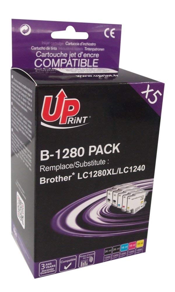 Lot De 10 Cartouches D’encre Compatibles Brother LC121XL - Noir + Couleurs - Neuf
